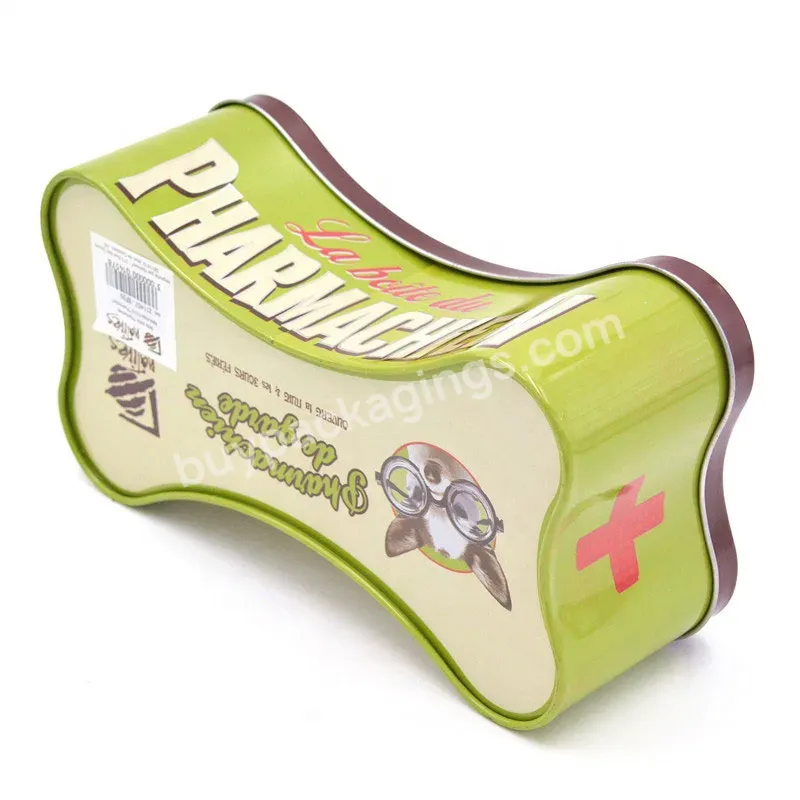 Promotional Tinplate China Printing Cans Dog Bone Shaped Tin Box - Buy Dog Bone Shaped Tin Box,China Printing Cans,Promotional Tinplate.
