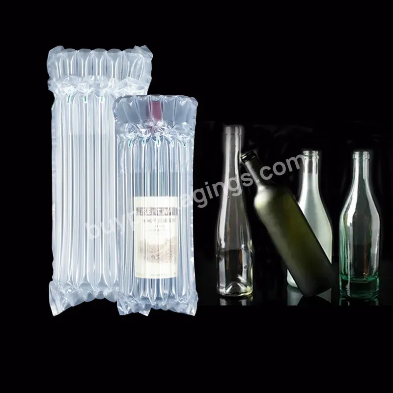 Protective & Cushioning Material Inflatable Cushion Packaging Air Column Bag Bottle Bubble Columns - Buy Liquor Air Bag Column Packaging,Air Column Bag,Inflatable Bubble Column Bag.