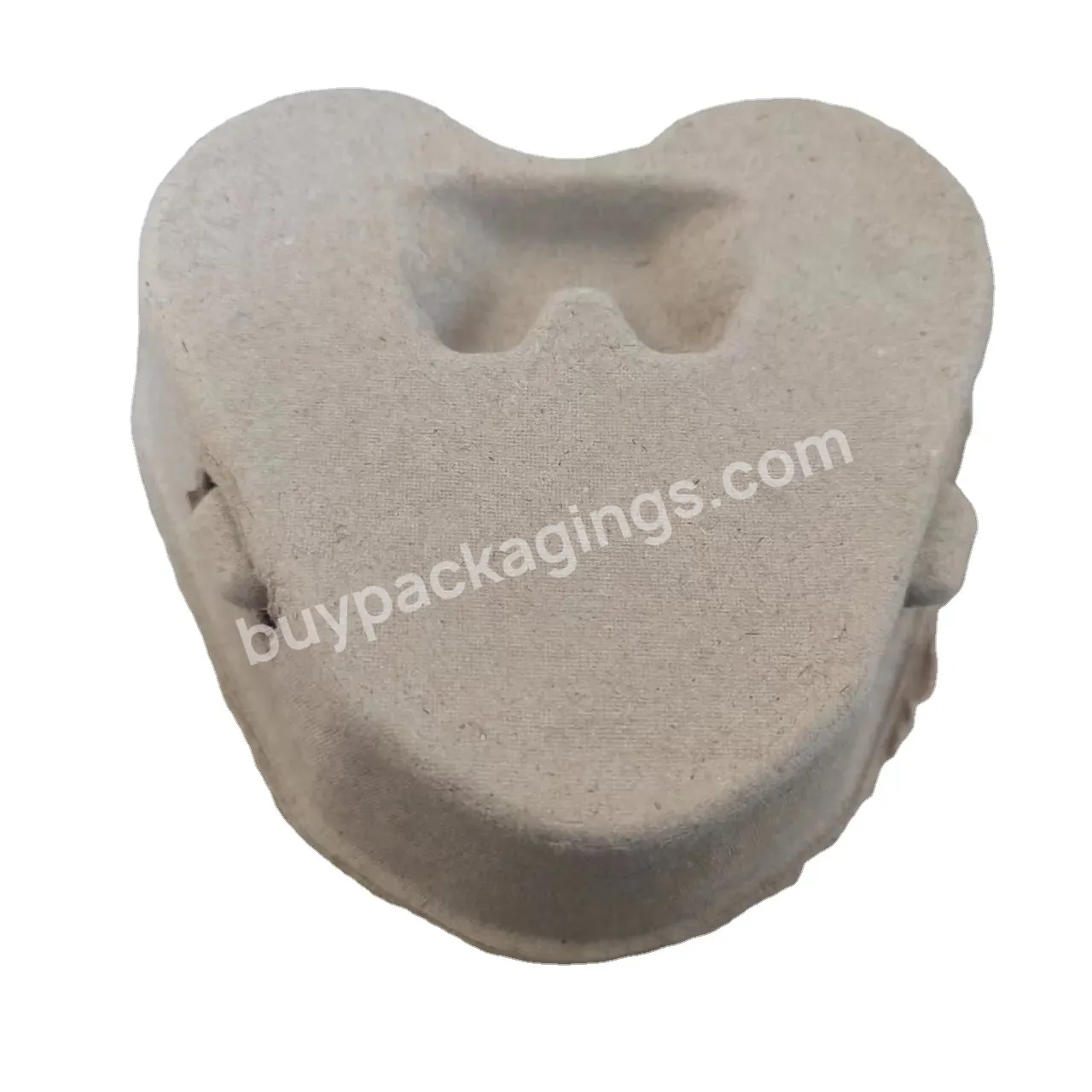 Pulp Carrier Eggs Quail Egg Cartons Sold In 3-cell Heart-shaped Environmentally Degradable Packaging - Buy Cup Carrier,Cup Holder,Holder Tray Product.