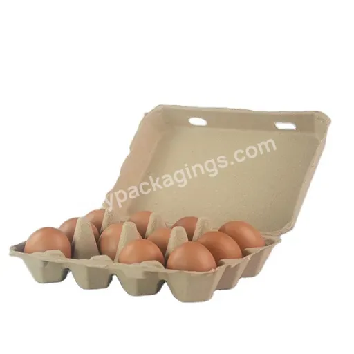 Pulp Egg Cartonwholesale Disposable Recycle Paper Pulp 12 Cells Eggs Carton Bio Degradable Can Be Customized - Buy Eggs Paper Tray,Paper Pulp Egg Tray,Egg Packaging.