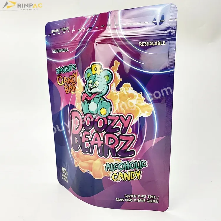 Purple Holographic Reusable Resealable Packing Logos Print Customized Stand Up Pouches Clear Front - Buy Stand Up Pouches Clear Front,Clear Packaging Stand Up Pouches Clear Front,Seal Liquid Grade Stand Up Pouches Clear Front.