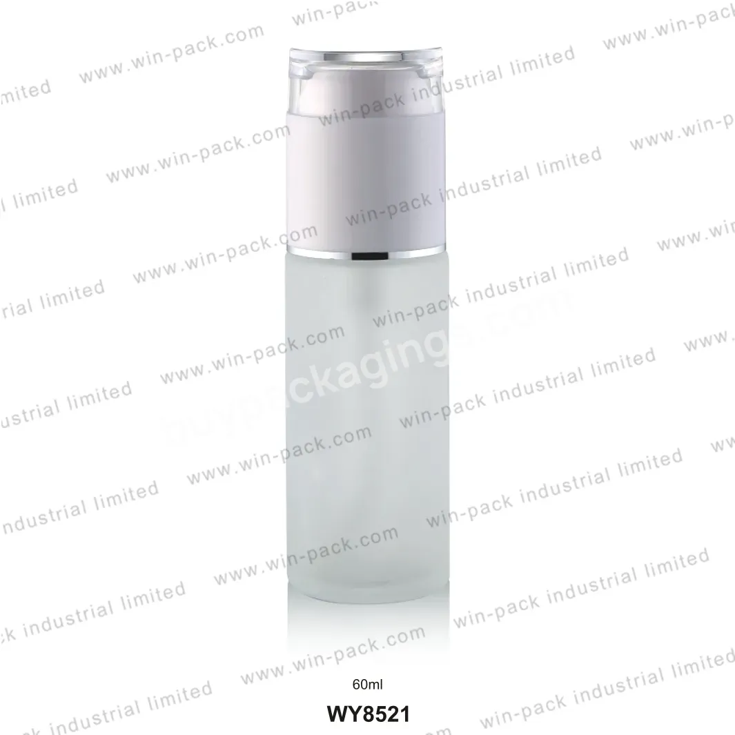 Purple Red Clear Cosmetic Packaging Empty Shaker Glass Cosmetic Bottles With Glass Tube3.3 - Buy Purple Cosmetic Packaging,Cosmetic Empty Packaging,Glass Tube3.3.