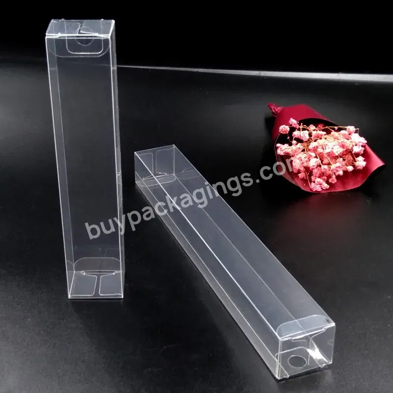 Pvc Transparent Plastic Boxes With Hanging Hole Fan Pencil Small Packaging Box - Buy Pp Corrugated Box,Pp Plastic Stationery Box,Plastic Packaging Box.