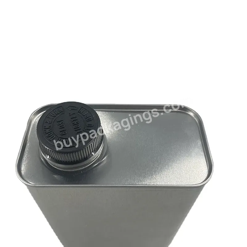 Quart Empty Rectangular Metal Can With 1 3/4'' Opening Thread Screw Lid - Buy Rectangular Metal Can,Quart Oblong Tins,Quart F-style Can.
