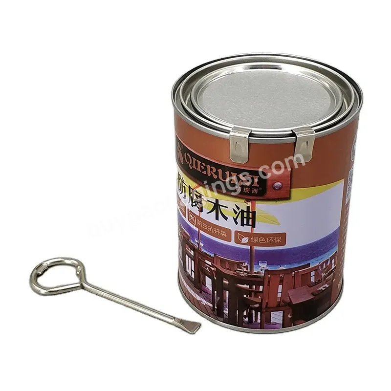 Quart Pint Gallon Tin Pail With Metal Clip From 500ml To 25l Steel Tin Can Packing Paint And Oil - Buy Quart Pint Gallon Tin Pail With Metal Clip,Empty Paint Cans Size,500ml To 25l Steel Tin Can Packing Paint And Oil.