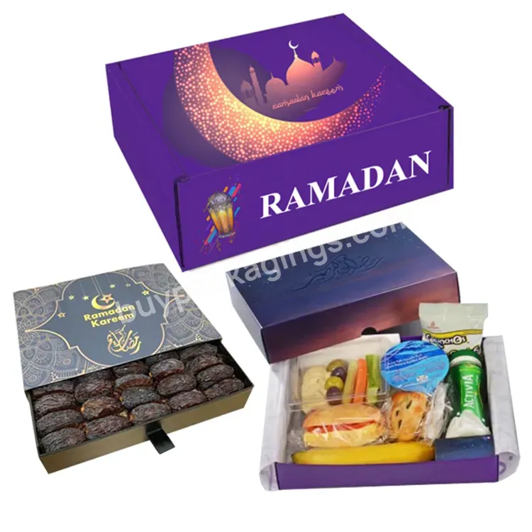 Ramadan Countdown Date Festiva Candy Packaging Food Tray Ramadan Mubarak Kareem Favor Gift Mailer Boxes - Buy Ramadan Gift Boxes,Ramadan Mailer Box,Ramadan Mubarak Gift Box.