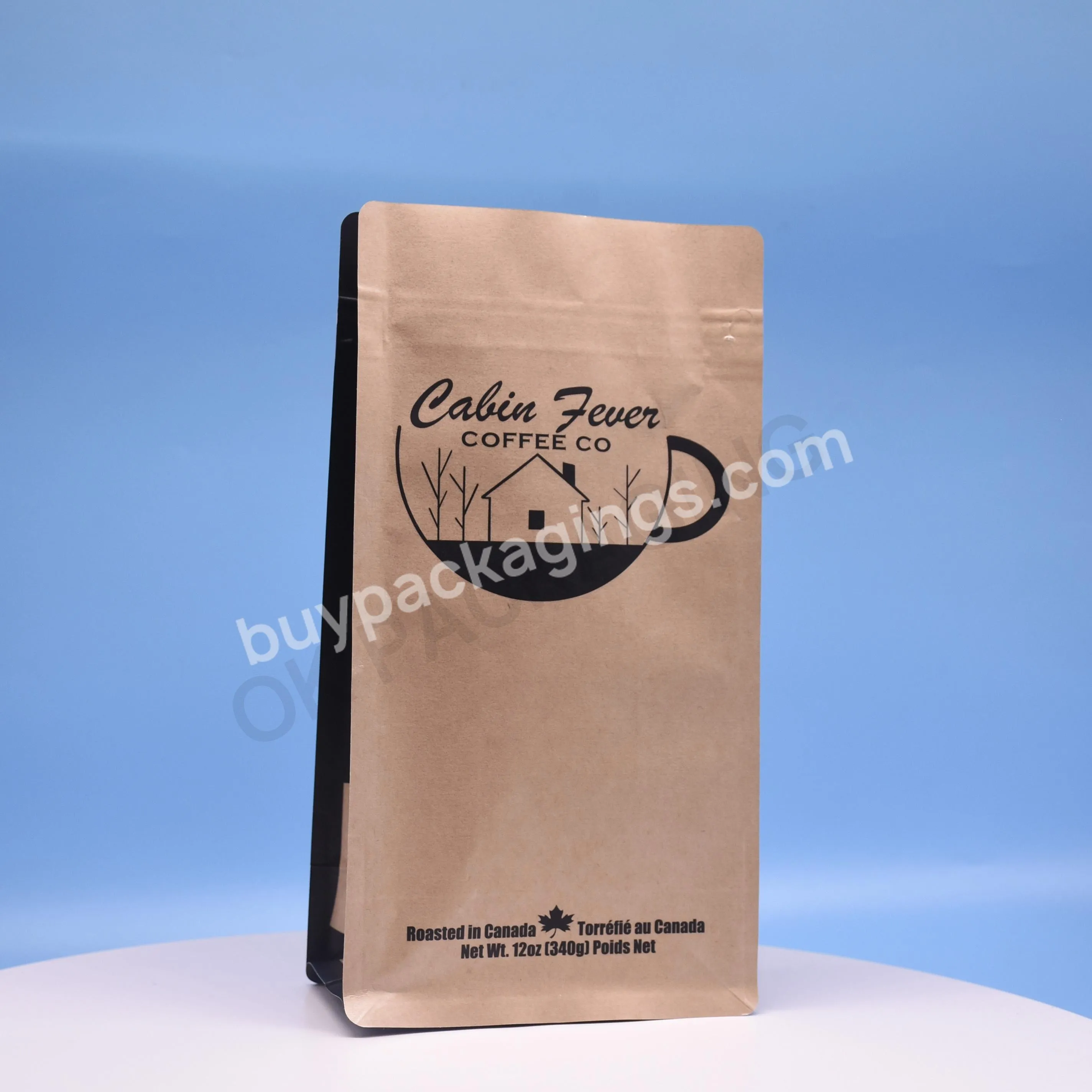 Reclosable Biodegradable Zipper Kraft Brown Paper Bags Custom Brown Paper Pouch With Window Pla Brown Kraft Paper Coffee Bag - Buy Biodegradable Packaging Bags,Pla Kraft Paper Bag,Biodegradable Bag.