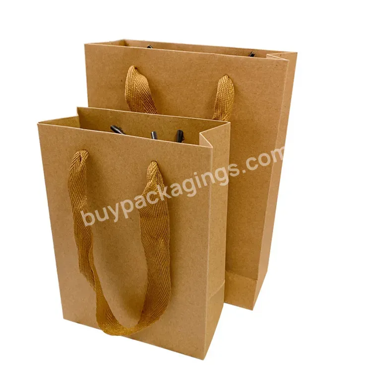 Rectangle Kraft Paper Pouches Bag Gift Shopping Bags 16/20/28/33cm - Buy Kraft Paper Bags,Kraft Bag,Shopping Bags.