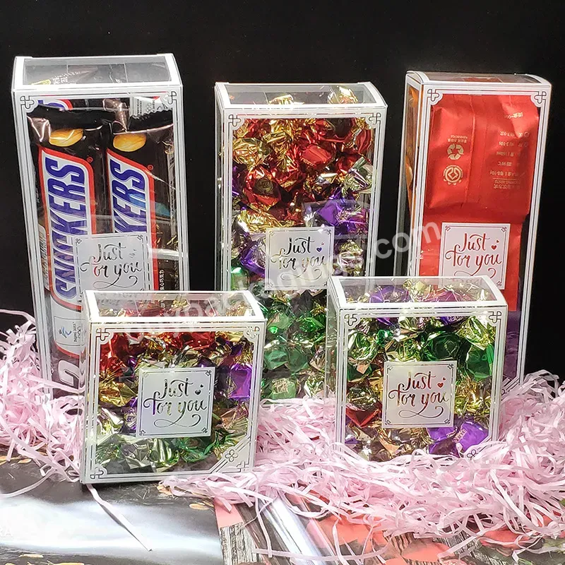 Rectangle Plastic Pvc Box Transparent Clear Chocolate Gift Packaging Box Romantic Wedding Party Candy Favor Box Festival Decor - Buy Pp Corrugated Plastic Packing Box,Gift Box Packaging Rectangle,Plastic Gift Box.