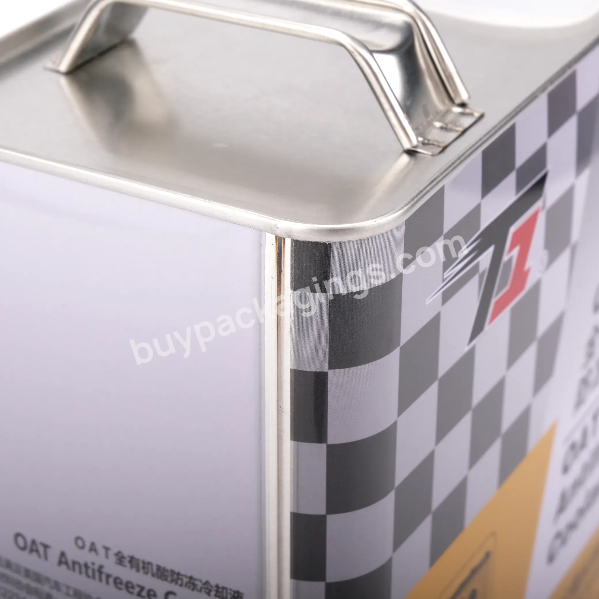 Rectangular F-style 1l 4l 5l Square Metal Tin Oil Cans With Japanese Cover Used For Petrol Oil Chemicals China Manufacturer