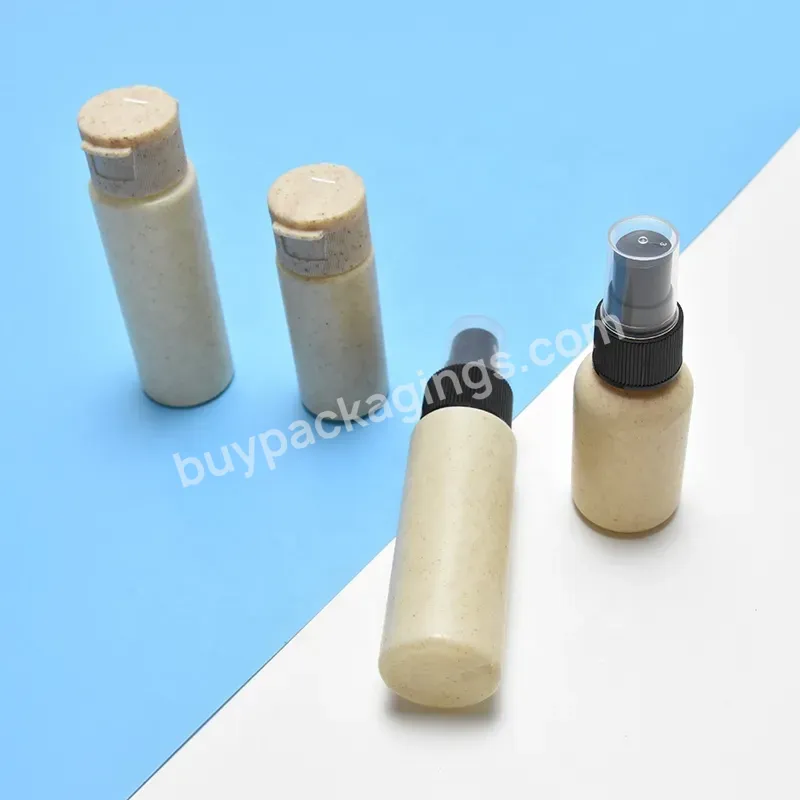Recyclable Biodegradable Shampoo Plastic Bottle 30ml 50ml Wheat Straw Plastic Squeeze Lotion Bottle - Buy Recyclable Biodegradable Wheat Straw Bottle,30ml 50ml Wheat Straw,Squeeze Lotion Plastic Bottle.