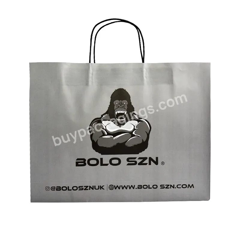 Recyclable Eco-friendly Custom Printed Your Own Logo Kraft For Clothes Customize Various Color Wholesale Paper Shopping Bag - Buy Paper Shopping Bag,Wholesale Printing Recyclable Food Store Cake Pizza Candy Sushi Hamburger Christmas Party Gift Custom
