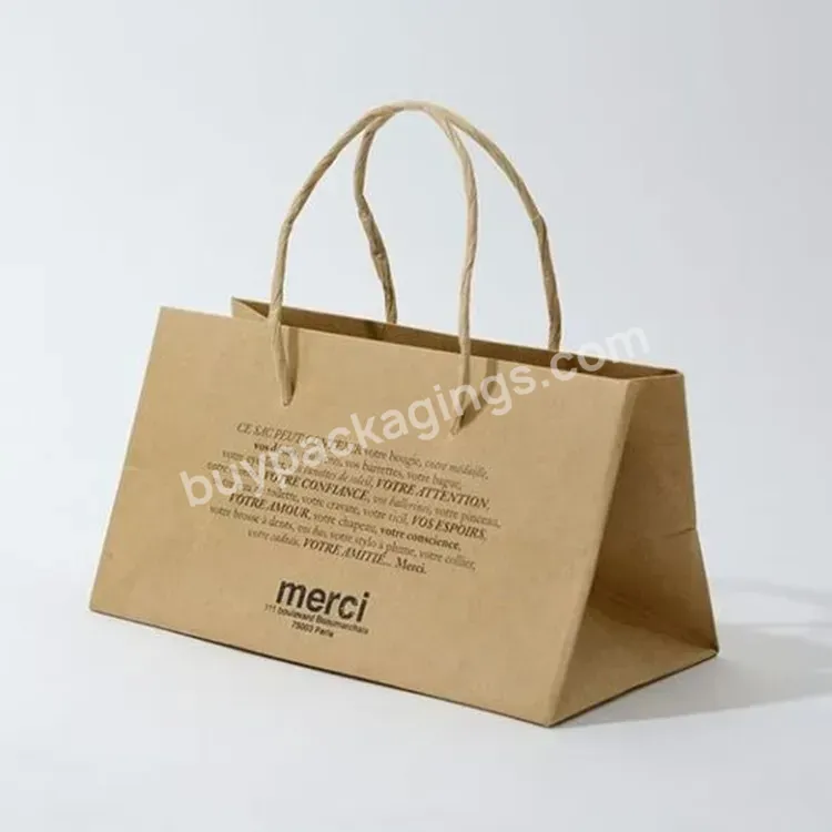 Recyclable Elegant Small Size Cosmetic Paper Gift Bags With Handles Food Shopping Thank You Bags - Buy Apparel Packaging Bags,Paper Gift Bags With Handles,Cosmetic Bag.