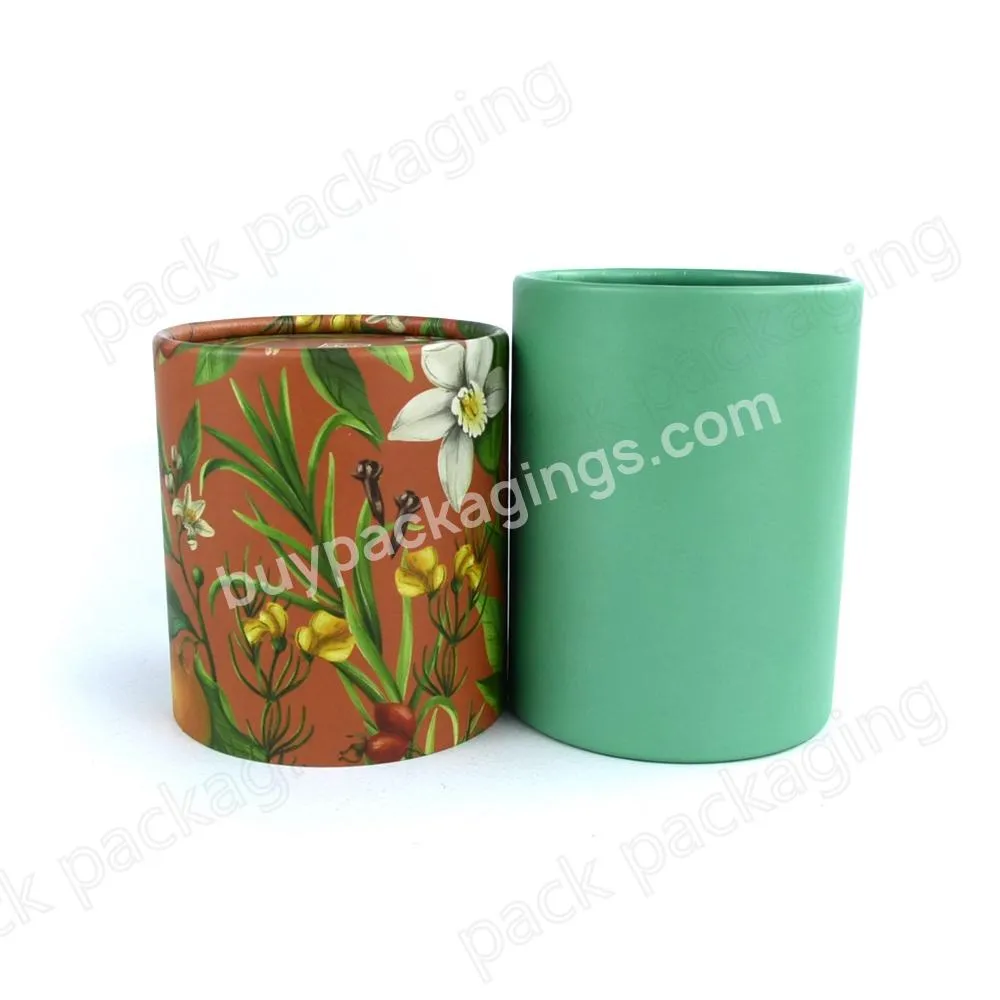 Recyclable Food Grade Craft Cardboard Paper Tube for Snack Tea Coffee Bean Protein Powder Container Packaging