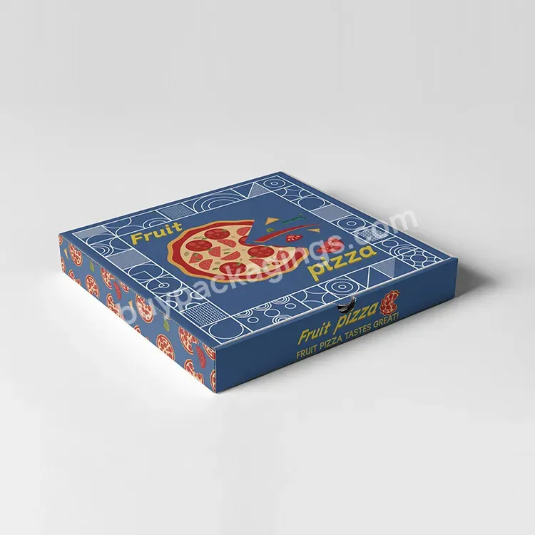 Recyclable Kraft Corrugated Pizza Takeaway Packaging Paper Box With Custom Printing - Buy Custom Pizza Boxes,Cardboard Kraft Custom Design Pizza Packing Box,Wholesale Pizza Box Package Carton.