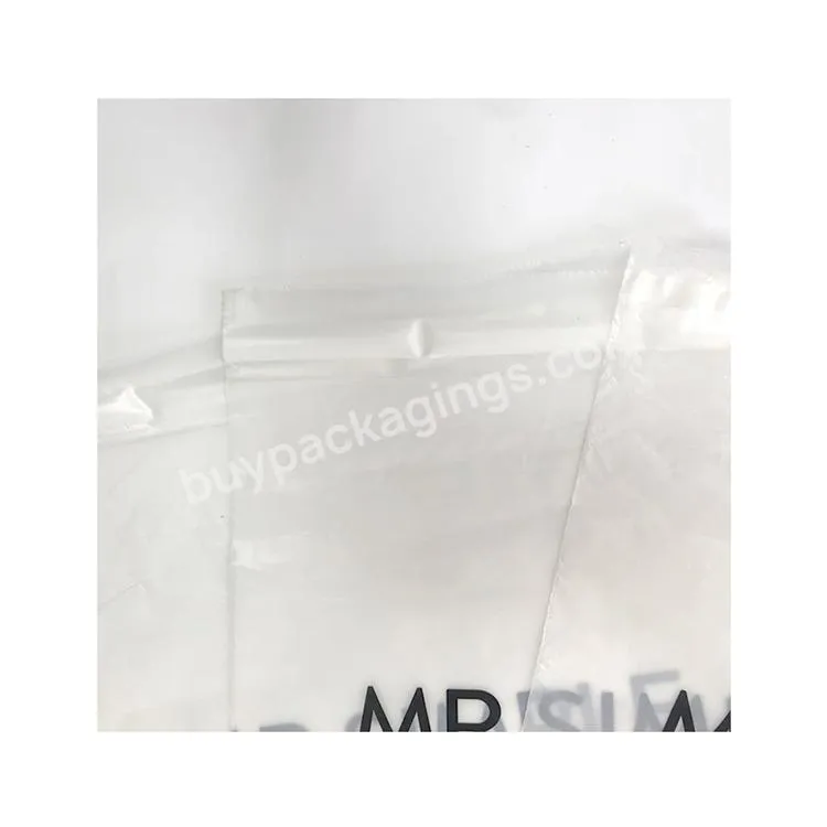 Recyclable large transparent plastic courier plastic bag custom printing logo self sealing adhesive plastic poly bag