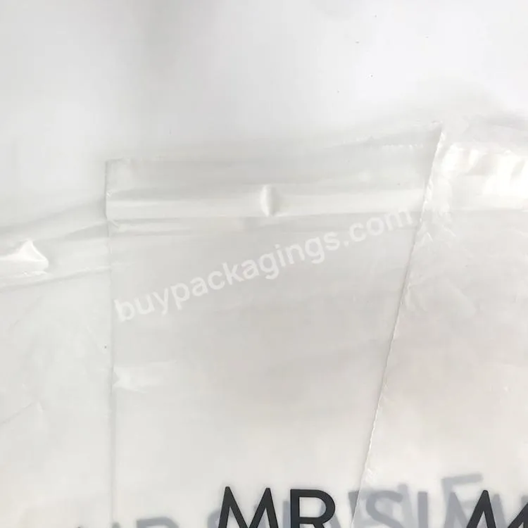 Recyclable large transparent plastic courier plastic bag custom printing logo self sealing adhesive plastic poly bag