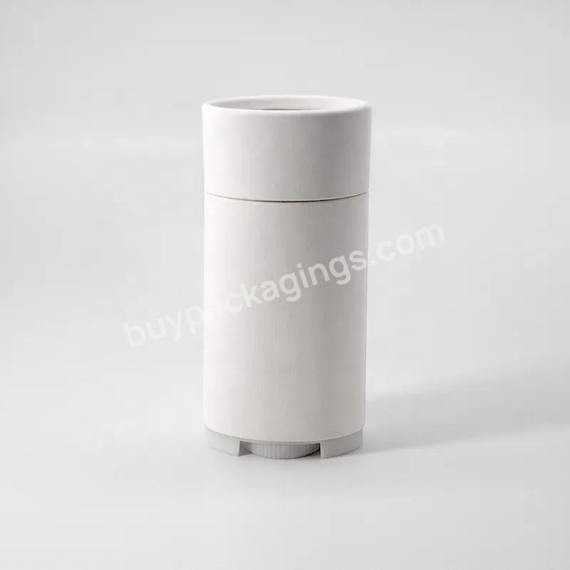 Recyclable Oval Deodorant Stick Twist Up Container Empty Kraft Paper Tube Cylinder Boxes Body Butter Oval Deodorant Packaging - Buy Empty Containers,Deodorant Stick Container Oval,Deodorant Packaging.