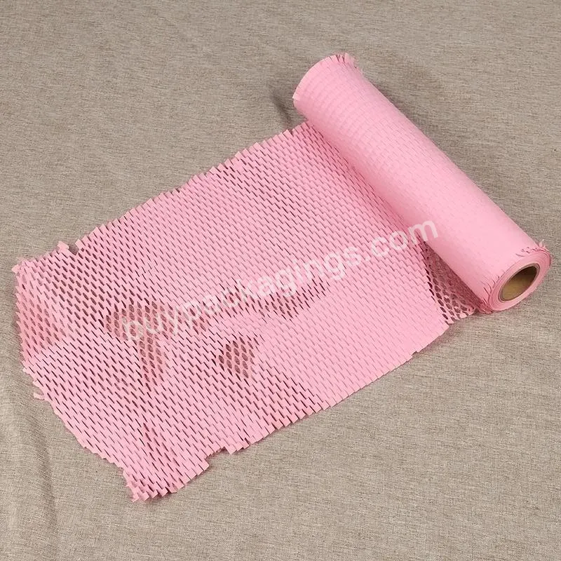 Recyclable Packaging Paper Cushioning Wrap Honeycomb Paper Decorations Pink Honeycomb Wrapping Paper - Buy Pink Honeycomb Wrapping Paper,Honeycomb Paper Decorations,Recyclable Packaging Paper.