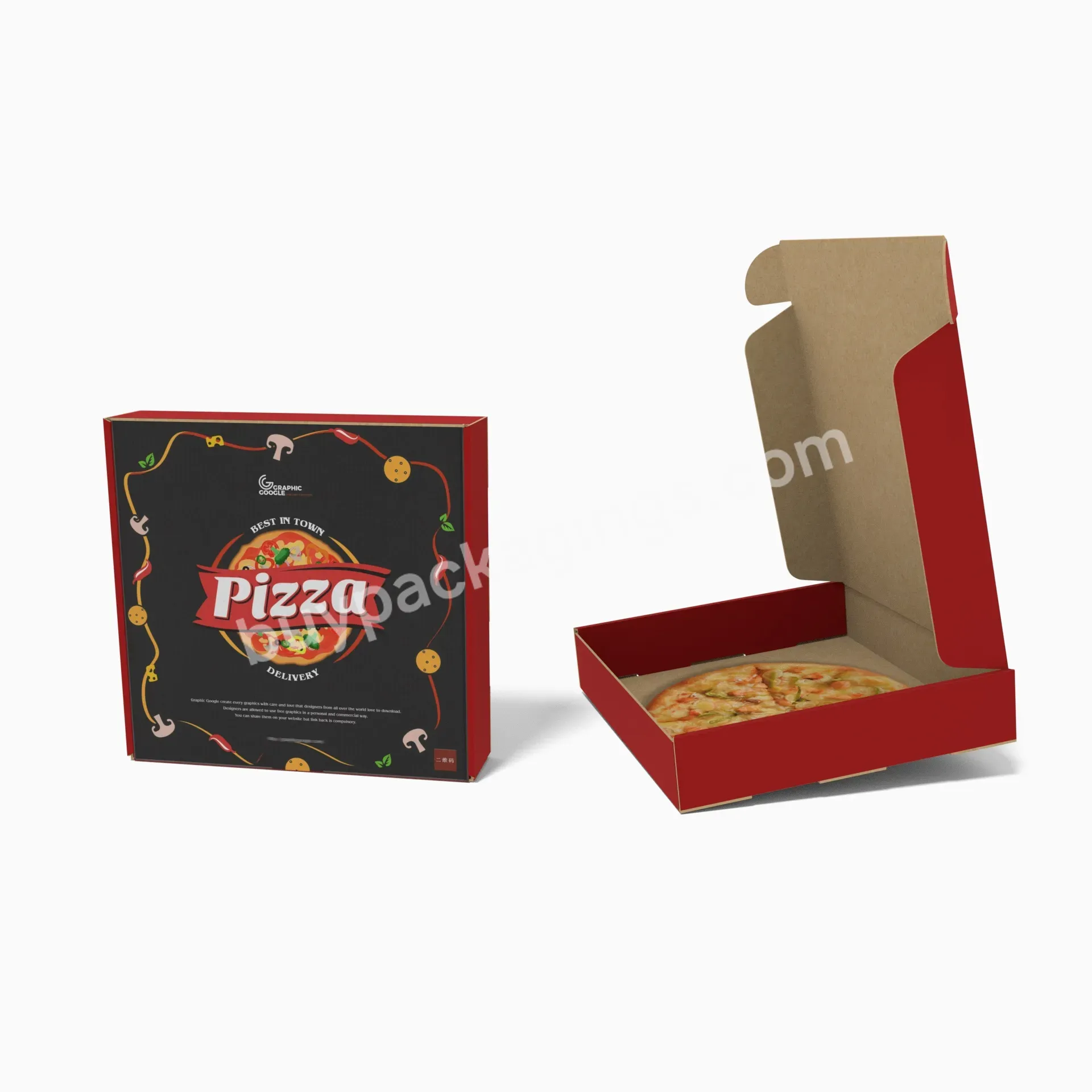 Recyclable Price Customized Logo Colorful Pizza Paper Corrugated Box - Buy Pizza Box,Food Box,Packaging Boxes Custom Logo.