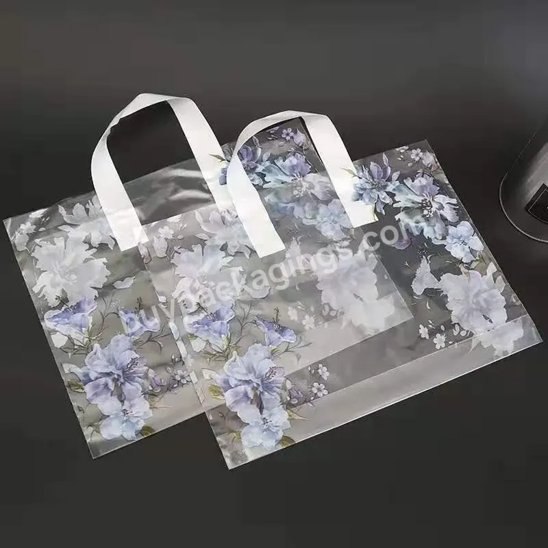 Recycle Soft Loop Handle Shopping Plastic Custom Printed With Logo Packaging Shopping Bag - Buy Packaging Shopping Bag.