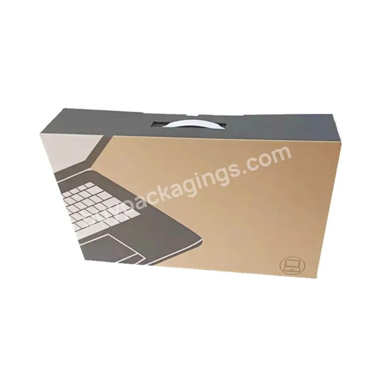 Recycled Cardboard Electronic Products Laptop Safe Sturdy Heavy Corrugated Packaging Carrier Shipping Kraft Carton Paper Box - Buy Customized Printing Paper Carton Empty Computer Laptop Notebook Packaging Box,Corrugated Custom Laptop Packaging Paper