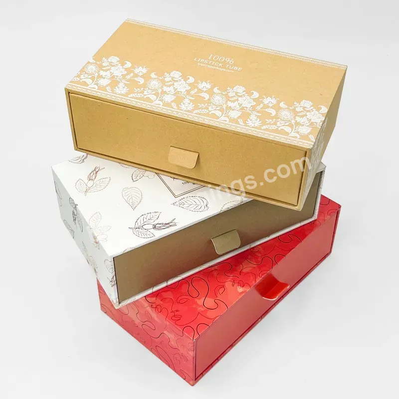 Recycled Elegant Jewelry Box Gift Packaging Custom Logo Slide Drawer Cardboard Box With Foam - Buy Elegant Box Packaging,Drawer Box,Bracelets Boxes.