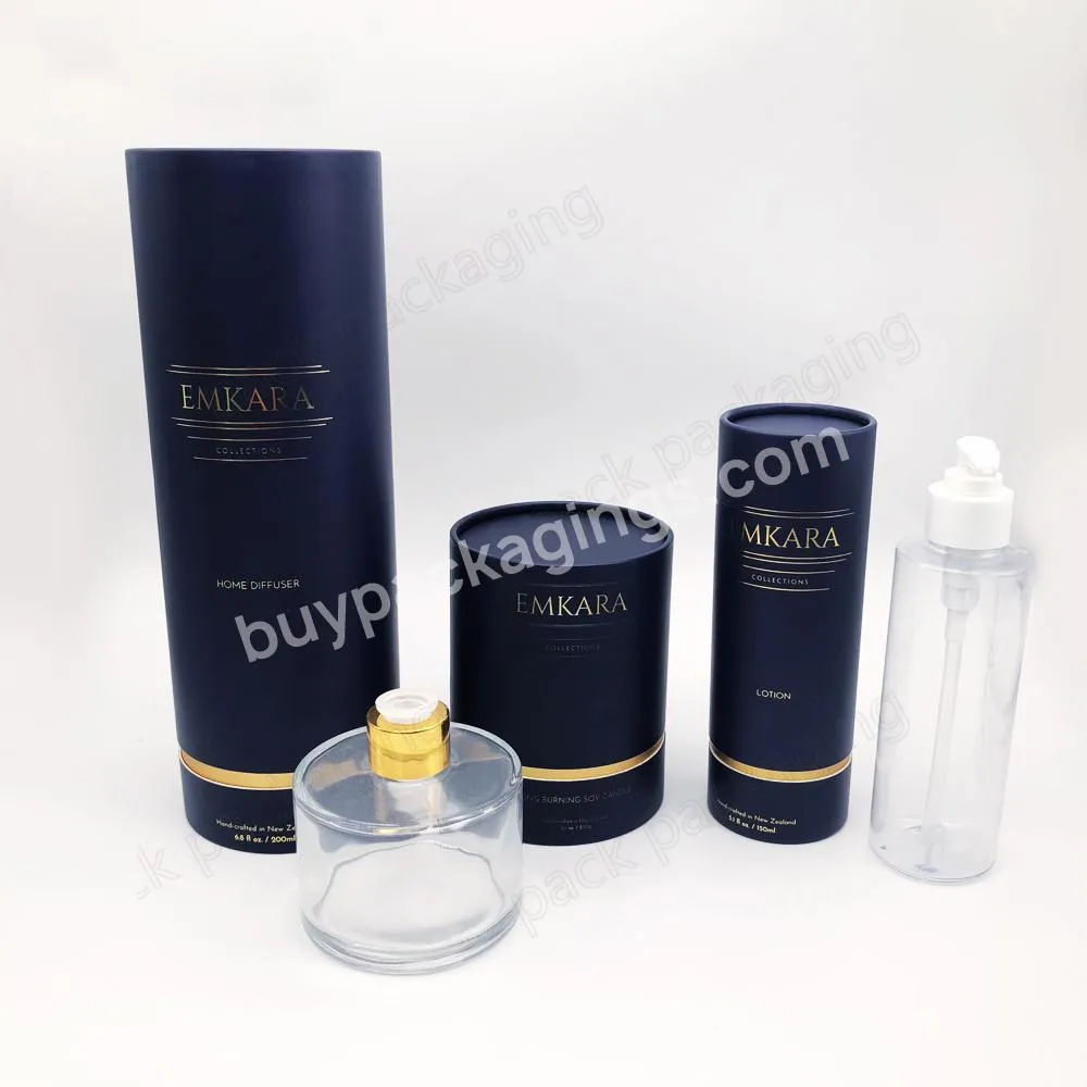 Recycled Luxury Cosmetic Cardboard Packaging Paper Tube for Essential Oil Glass Dropper Bottle Packaging