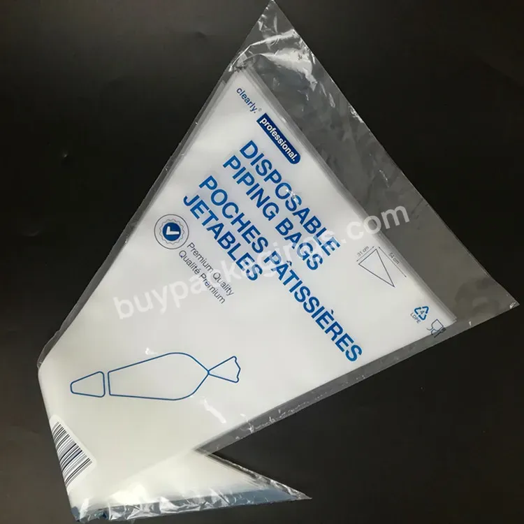 Recycled Material Piping Bag Opp Or Cpp Packaging Bags High Quality Clear Cream Cone Packaging Bag - Buy Recycled Bags,Piping Bag,Cream Cone Bag.