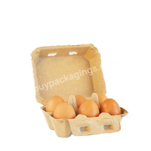 Recycled Paper Cardboard Egg Cartons New Arrival Half Dozen 2 Pack Style For 6 Egg Or 12 Egg - Buy Pulp Egg Tray Packaging,6 Cells Empty Chicken Egg Cartons For Sale.