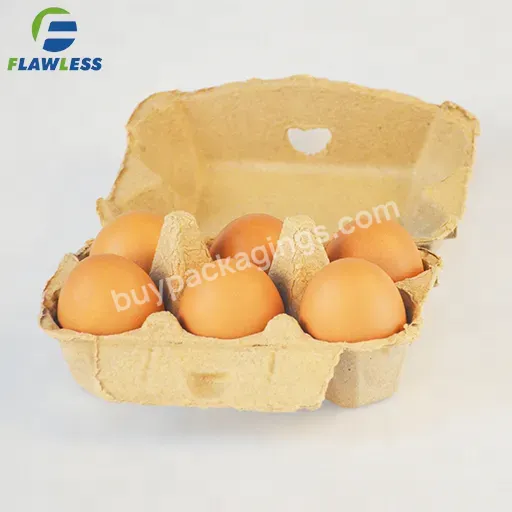 Recycled Paper Egg Cartons Pulp Egg Tray Packaging Wholesale Egg Cartons 6 Cell - Buy Egg Tray Paper Packaging,Empty Egg Cartons For Sale,Pulp Packaging Product.