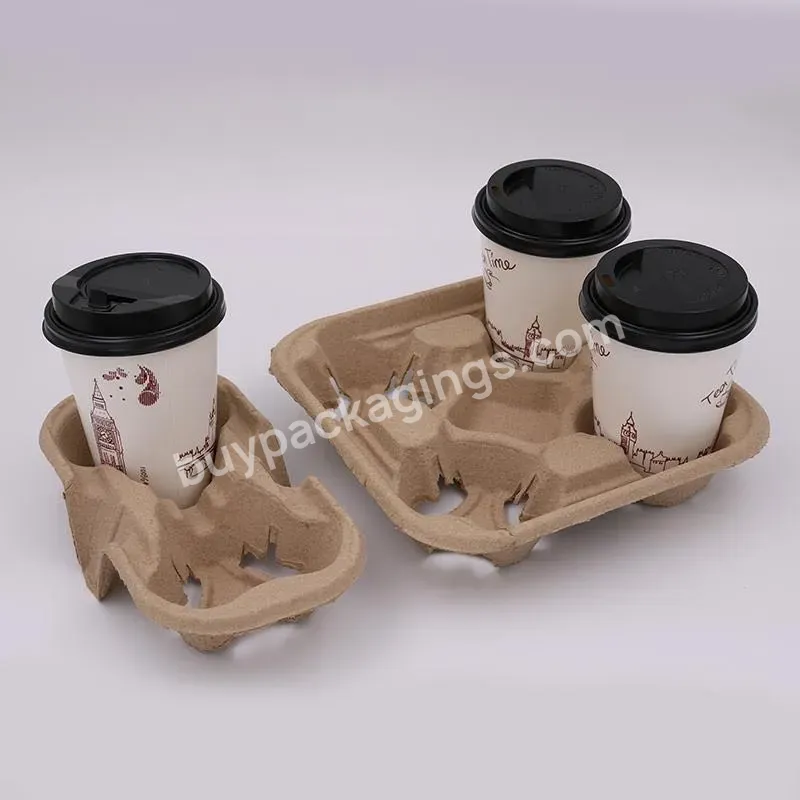 Recycled Paper Pulp Packing Suppliers 2/4 Coffee Cups Holder Drink Tray Paper Pulp Carrier Coffee Paper Cup Holder Tray - Buy Paper Pulp 2/4 Coffee Cups Holder Drink Tray,Paper Pulp Carrier Coffee Paper Cup Tray,Paper Pulp Cup Holder Tray.
