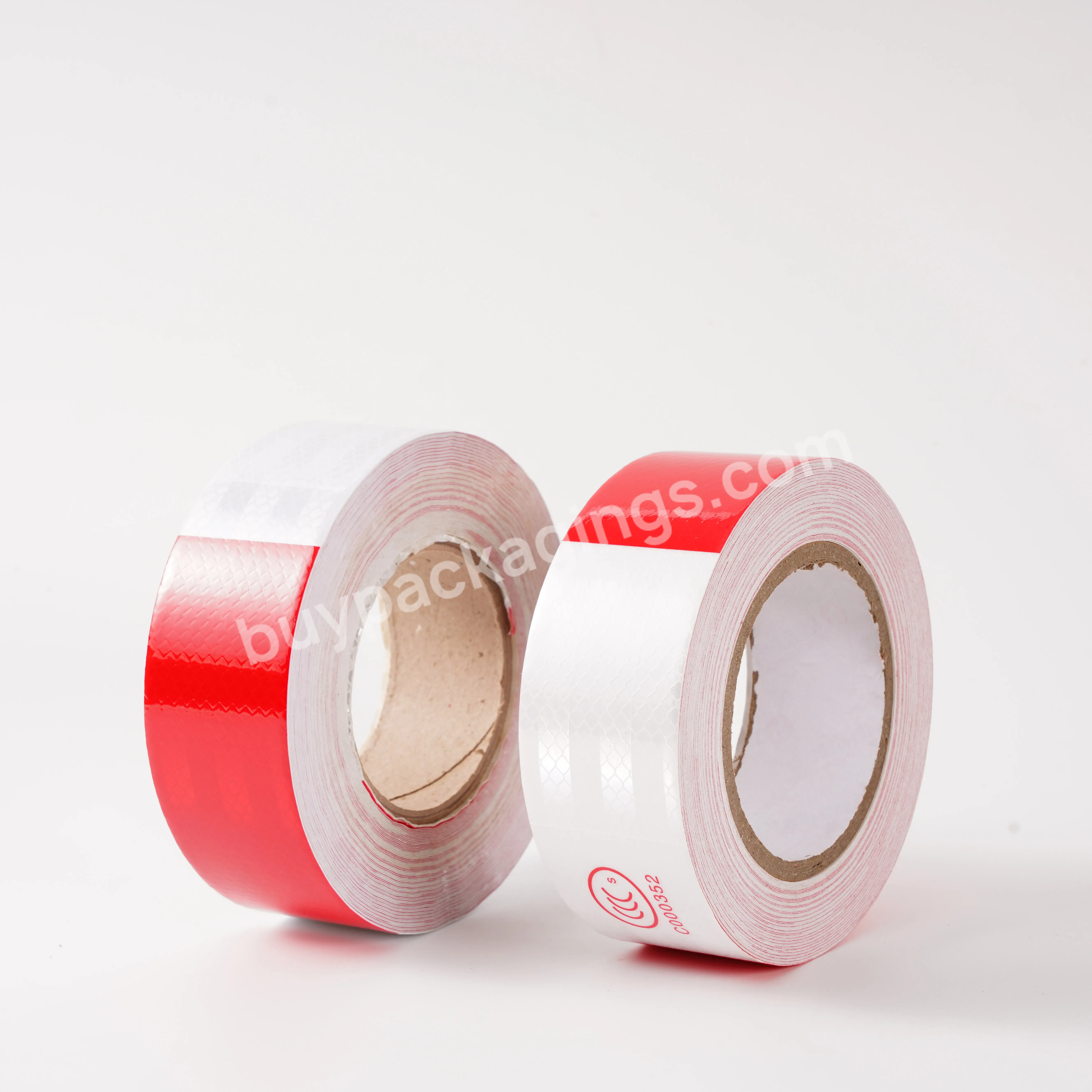 Red And White Twill Reflective Stickers Guide Signs Warning Tapes Traffic Safety Lattice Car Stickers Luminous Strip Film - Buy Reflective Red White Tape,For Truck And Trailer Vehicle Car Body Warning Tape,Adhesive Stickers.
