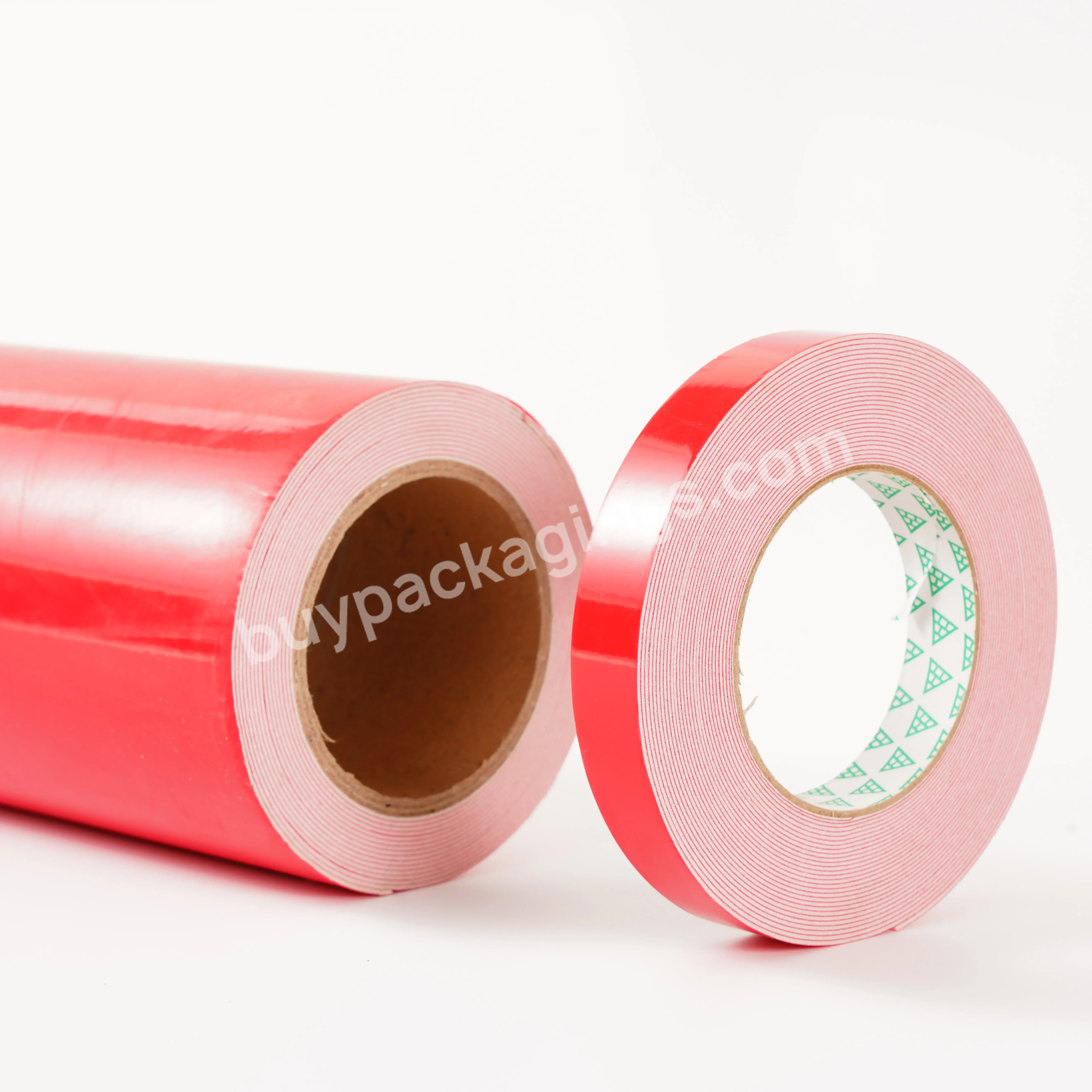 Red Film White Pe Foam Double-sided Tape Sealing Tape - Buy Car Foam Tape,Pet Double Sided Tape,Strong Adhesion Double Side Foam Tape.