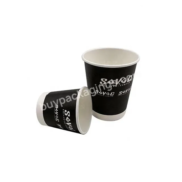 Red Print 8 Oz With Handle Single Wall Paper Cup Customization