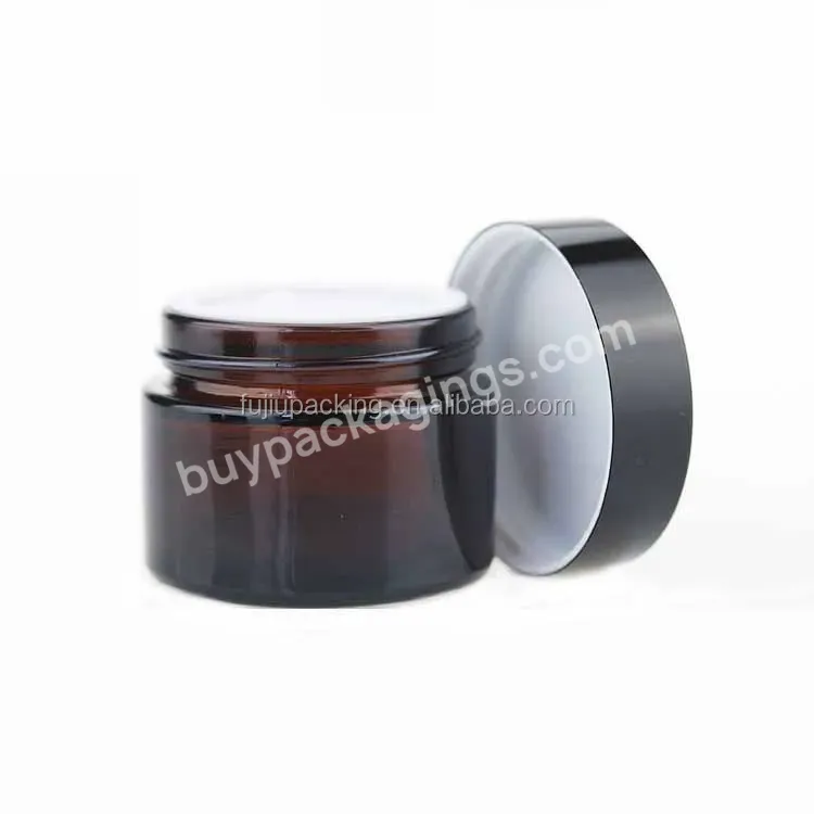 Refillable Empty Glass Cosmetic Container Frosted Glass Cream Jar 5g 10g 15g 30g 50g 100g For Cream Lotion - Buy Refillable Empty Glass Cosmetic Matte Black Cream Jar,Cosmetic Container Frosted Glass Cream Jar,Matte Glass Cream Jar For Cream Lotion.
