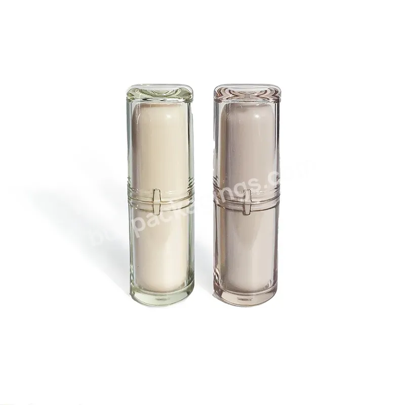 Refillable Luxurious Lip Balm Tubes Spray Coating Lip Stick Unique Printing Press Cover Slim Lipstick Tube - Buy Metal Lipstick Tube,Transparent Lipstick Containers,Clear Lipstick Tube For Cosmetic Packaging.