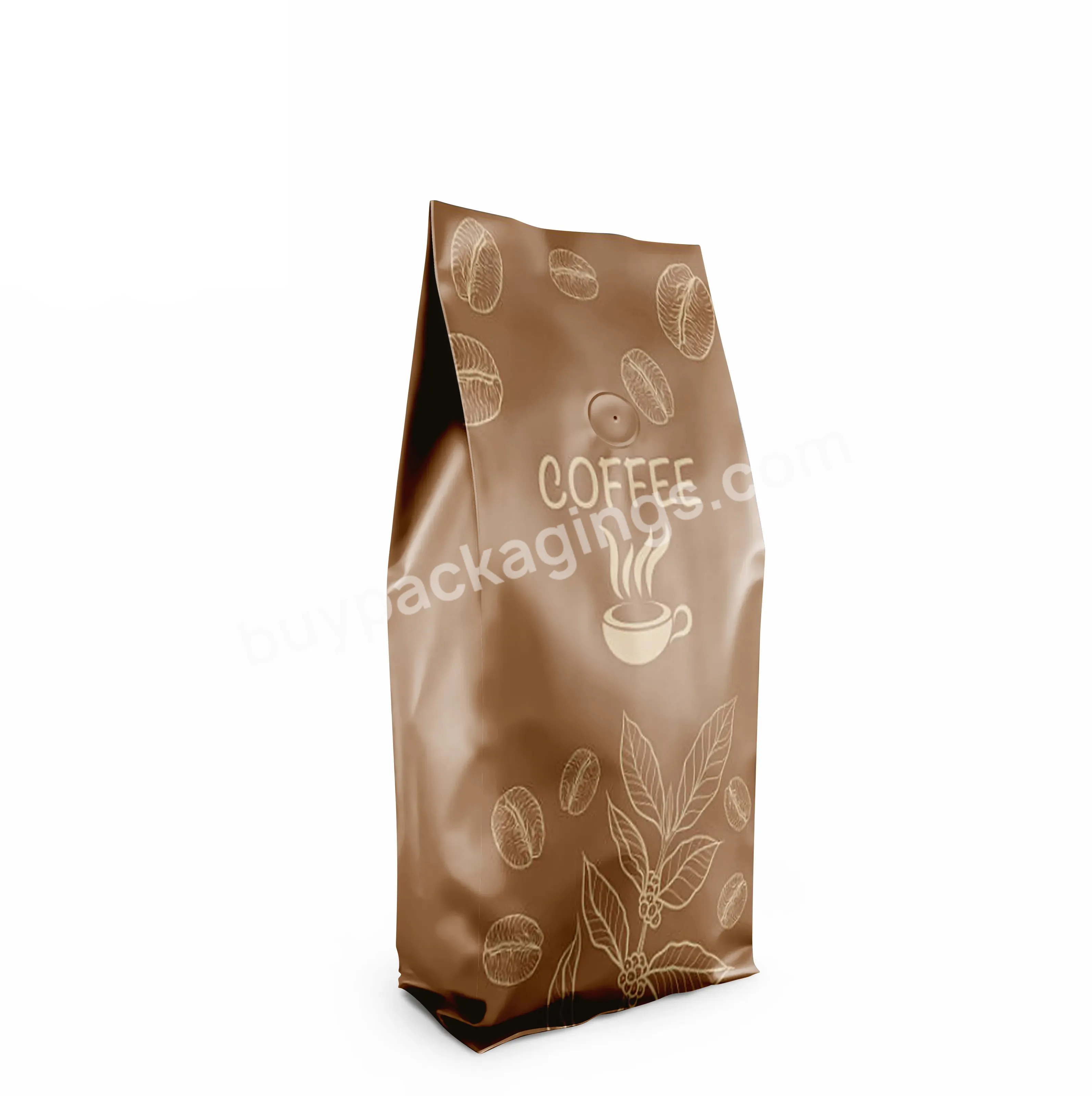 Resealable Aluminum Foil 250g 340g 500g Side Gusset Coffee Bags With Vent Custom Print Smell Proof Matte Coffee Packaging Bag - Buy Coffee Bag Packaging Matte,Coffee Bag With Vent,340 G Coffee Bags.