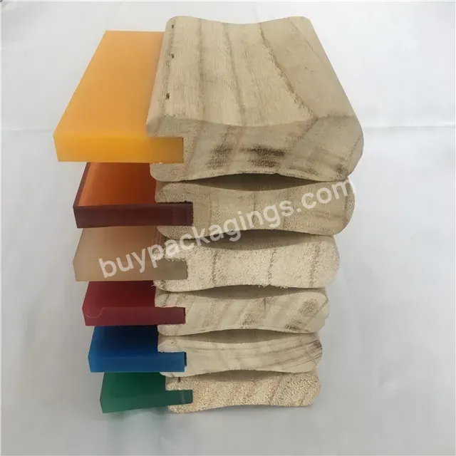 Resistant To Solvents Used In Modern Inks Systems Screen Printing Squeegee Manual Wooden Handle - Buy Manual Wooden Handle,Resistant To Solvents Screen Printing Squeegee,Squeegee With Wooden Handle.