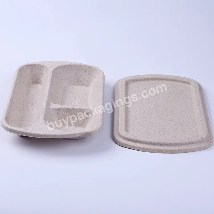 Restaurant To Go Supplies Carryout Biodegradable Pulp Molded Disposable Food Container Take Away Packaging Box - Buy Biodegradable Food Box,Food Container,Take Away Food Box.