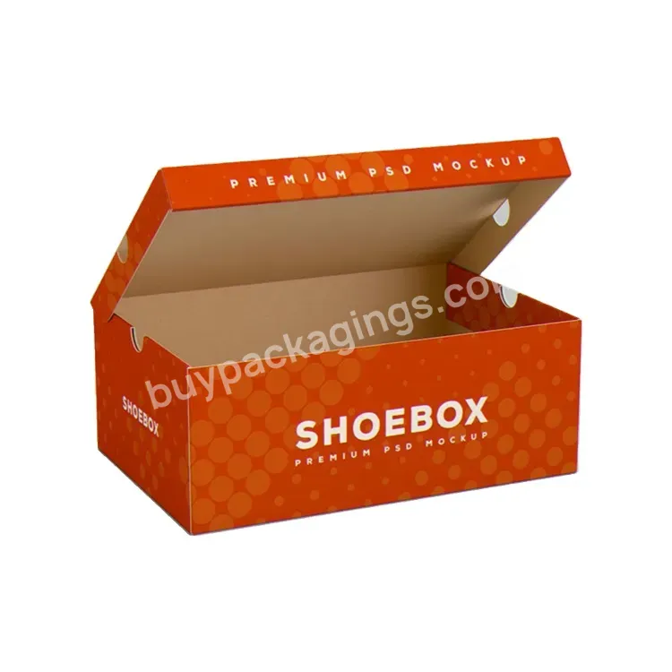 Retail Custom Print Luxury Premium Empty Mens Magnetic Foldable Hard Paper Cardboard Shoe Box With Logo - Buy Shoe Box,Private Label Shoe Box,Folding Shoes Box.