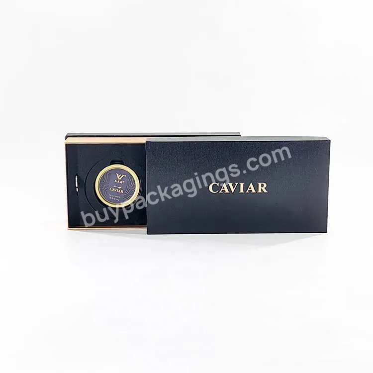 Retail Manufacturer Colorful Custom Fashionable Designing Folding Box Caviar Gift Box - Buy Retail Manufacturer Customized Print Excellent Black Paper Boxes Caviar Package,Oem Factory Customization Factory Price Custom Boxes Caviar Gift Box,Caviar Gi