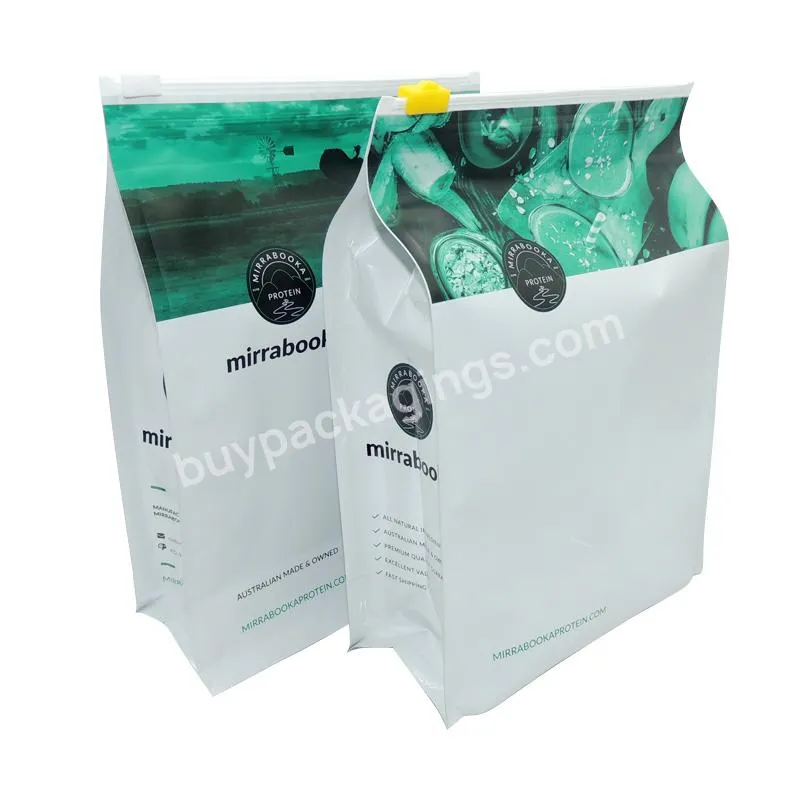 Reusable 10kg 15kg Pet Food Bags Kraft Paper Plastic Stand Pouch Storage Bag For Dog Cat Food Slider Zipper Bag