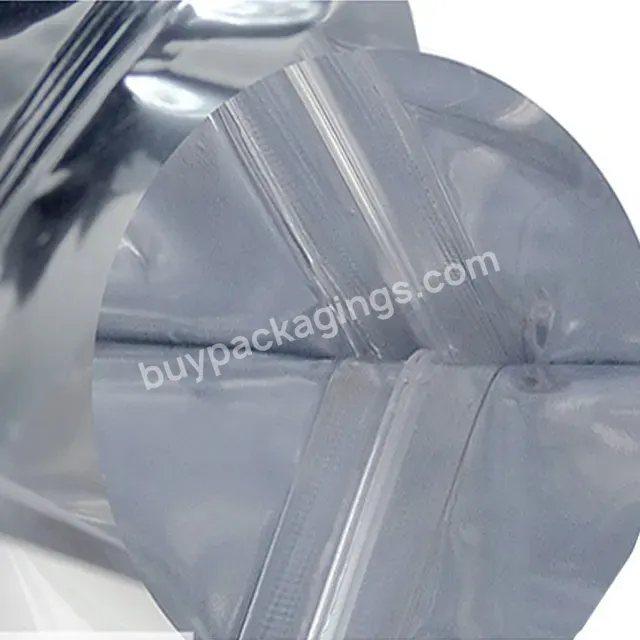 Reusable Aluminized Foil Food Packaging Bag Plastic Clear Silver Mylar Stand Up Ziplock Bag - Buy Dried Fruit Packaging,Ziplock Bags Custom,Stand Up Pouch.