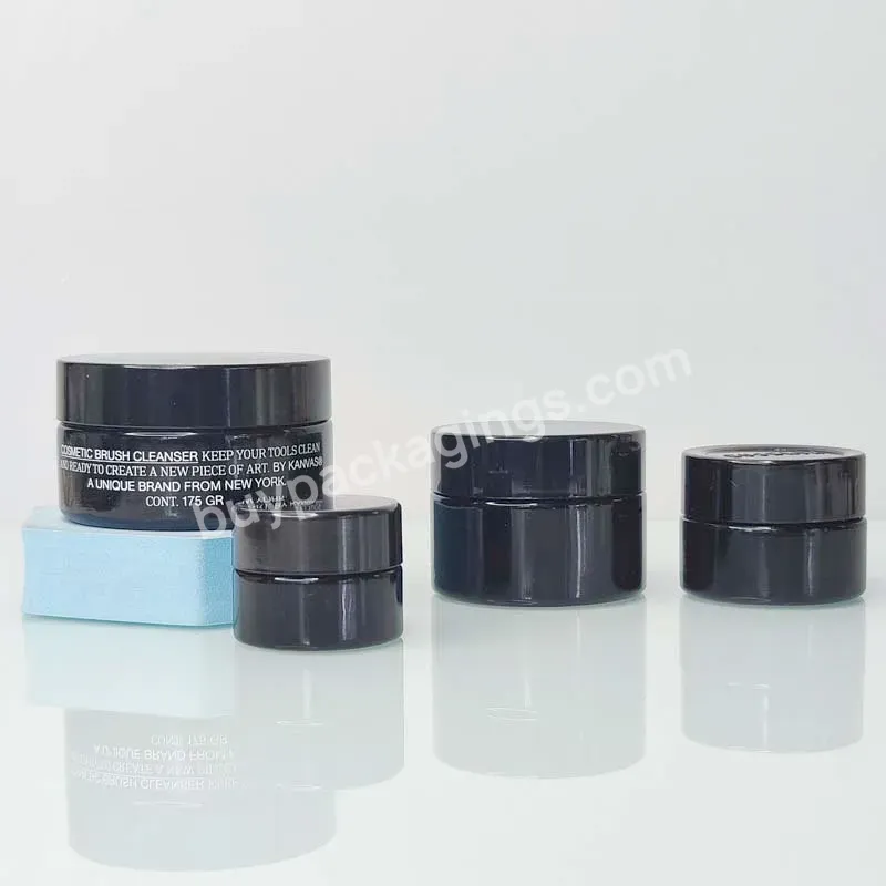 Reusable Luxury Glass Cosmetic Packaging Skincare Body Cream Container Violet Jar With Lid - Buy 5g Cosmetic Glass Jar,Thick Cosmetic Glass Jar,Cosmetic Jar Round Glass.
