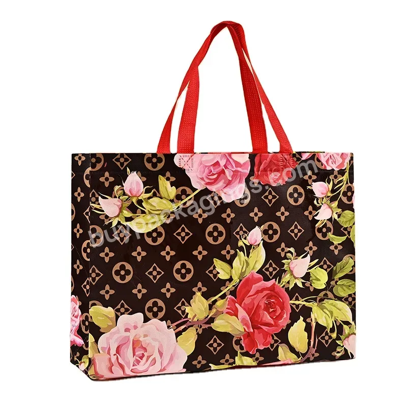 Reusable Packaging Laminated Non Woven Bag Shopping Tote Rpet Bag Pp Woven Bag With Custom Logo