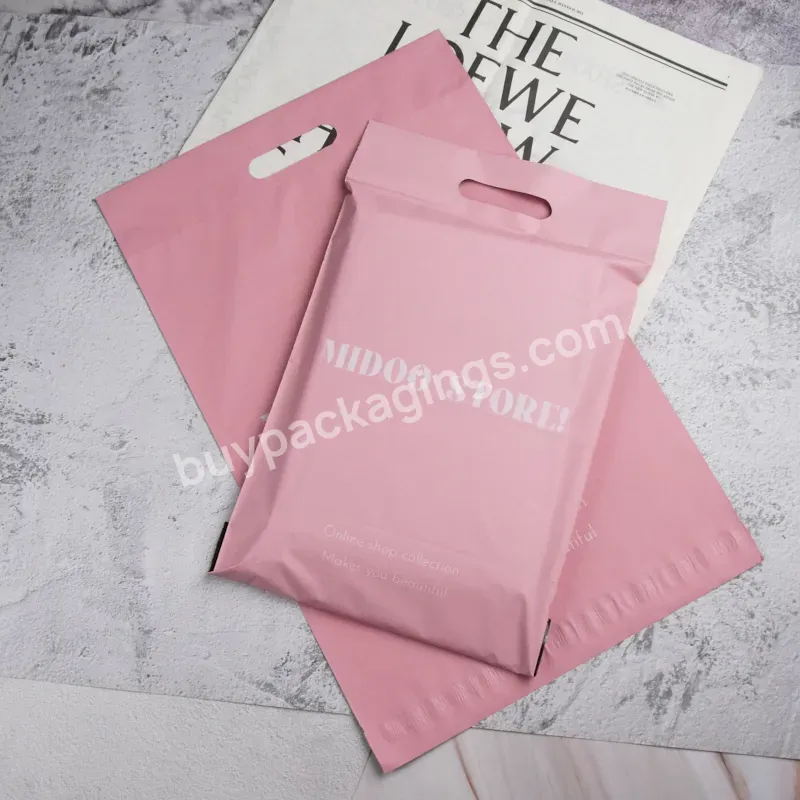 Reusable Recycled Self Adhesive Plastic Mailing Envelope Courier Flyer Pouch Shipping Pink Mailer Bag With Handle - Buy Pink Mailer Bag With Handle,Self Adesive Plastic Mailing Bag,Courier Flyer Pouch Shipping Bag.