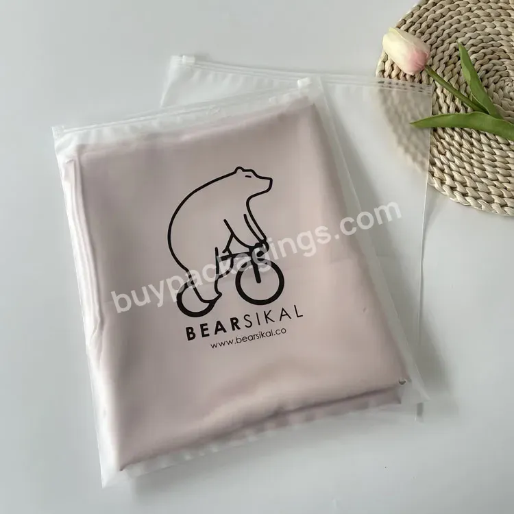 Reusable Zipper Clothing Bags Clear Frosted Plastic Packaging Bags For Hoodies/tshirt/swimwear - Buy Packaging For Hoodies,Plastic Bags,Zipper Clothing Bags Clear.