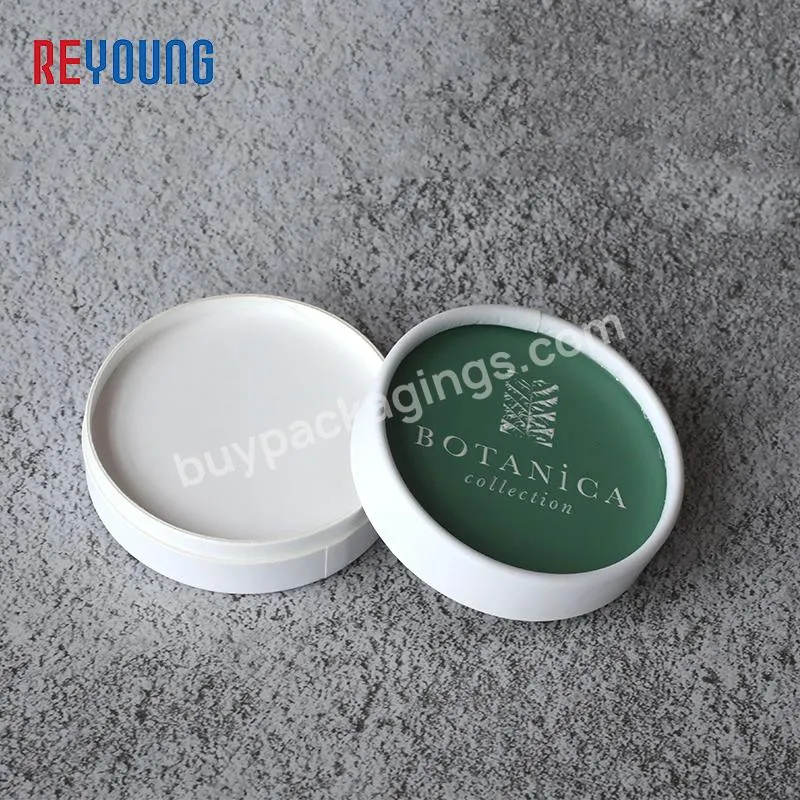 REYOUNG OEM Eco-friendly Cardboard  7.5g Pressed Powder Blush Cylinder Packaging Biodegradable Consmetic Container