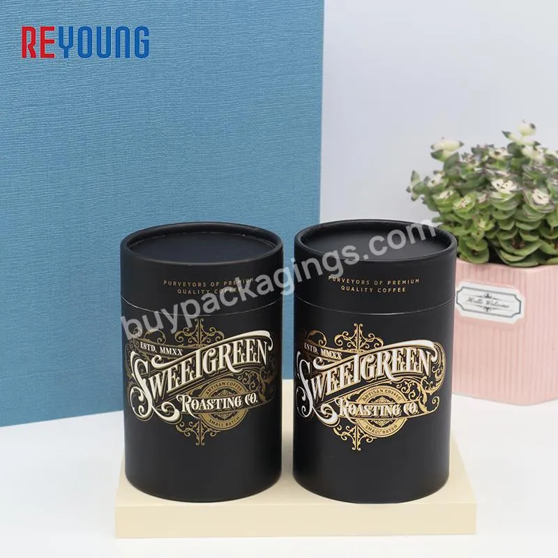 REYOUNG OEM Eco Friendly Food Grade Quality Round Packaging Paper Cardboard Tube Can For Protein Powder  Coffee